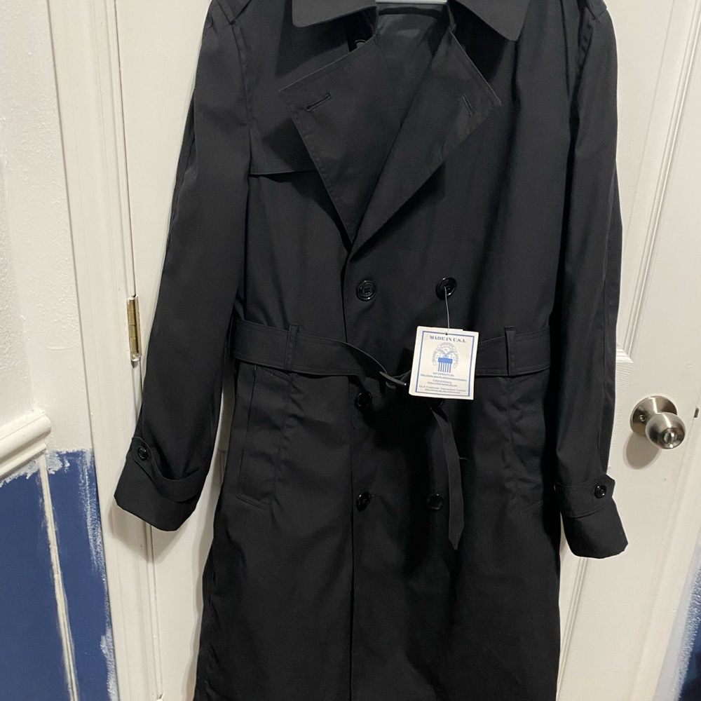 New w tags Defense Logistics Agency Garrison Collection black trench coat 40L
